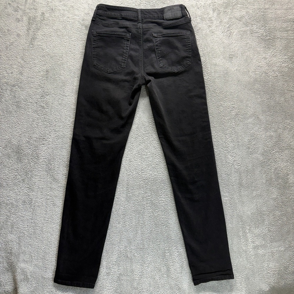 American Eagle Jeans Mens 30X34 Black Athletic Skinny Mid Rise Stretch Denim - Picture 2 of 15